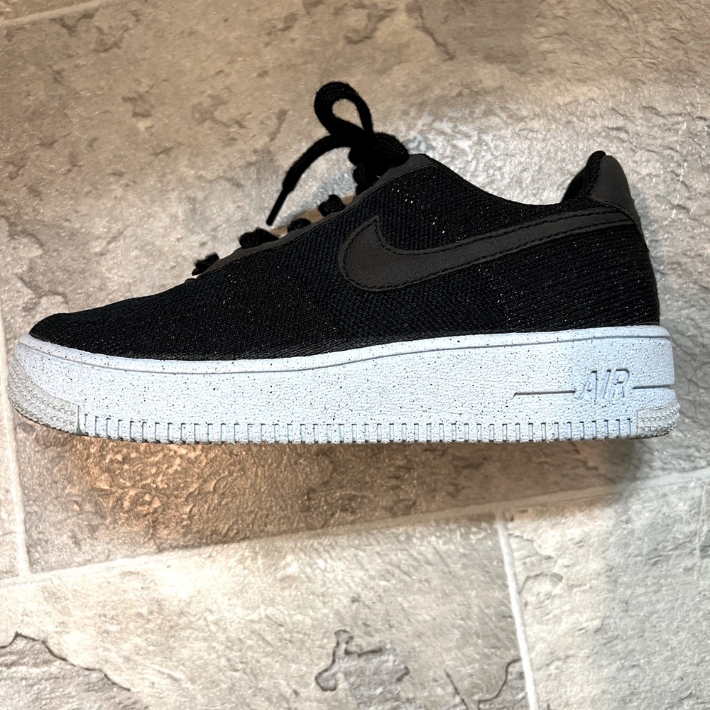 Youth Nike Air Force 1 Crater Flyknit GS’ Black